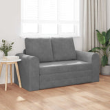Vidaxl slaapbank donkergrijs 148 x 71 x 83 cm fluweel