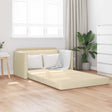 Vidaxl slaapbank crème 124 x 71 x 78 cm stof