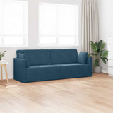 Vidaxl vloerslaapbank blauw 213 x 70 x 77 cm fluweel
