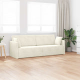 Vidaxl vloerslaapbank crème 213 x 70 x 77 cm fluweel