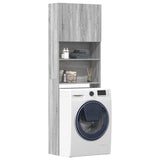 Vidaxl wasmachinekast 64x24x190 cm bewerkt hout grijs sonoma eikenkl