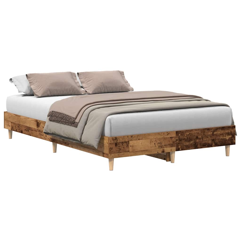 Vidaxl bedframe zonder matras 120x200 cm spaanplaat bewerkt hout