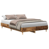 Vidaxl bedframe zonder matras 120x200 cm spaanplaat bewerkt hout