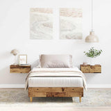Vidaxl bedframe zonder matras 100x200 cm spaanplaat bewerkt hout