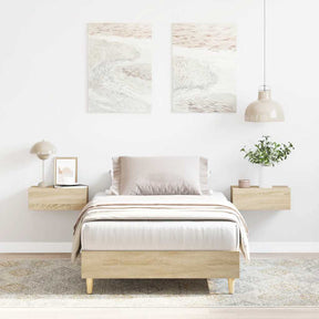 Vidaxl bedframe zonder matras 90x200 cm spaanplaat sonoma eikenkleurig