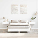 Vidaxl bedframe zonder matras 135x190 cm spaanplaat wit