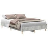 Vidaxl bedframe zonder matras 135x190 cm spaanplaat betongrijs