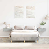 Vidaxl bedframe zonder matras 135x190 cm spaanplaat betongrijs