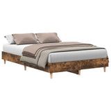 Vidaxl bedframe zonder matras spaanplaat gerookt eiken