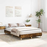 Vidaxl bedframe zonder matras spaanplaat gerookt eiken