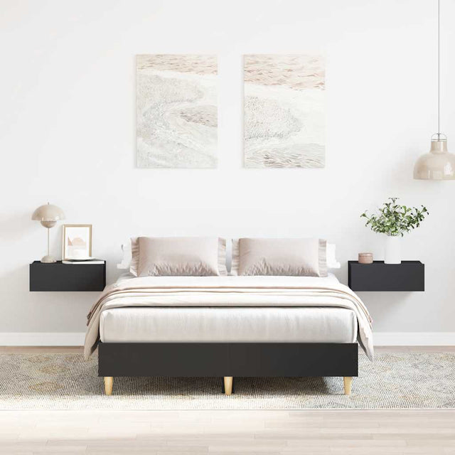 Vidaxl bedframe zonder matras 120x190 cm spaanplaat zwart