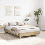 Vidaxl bedframe zonder matras 120x190cm spaanplaat sonoma eikenkleurig