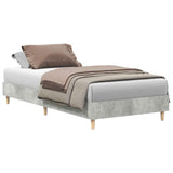 Vidaxl bedframe zonder matras 75x190 cm spaanplaat betongrijs