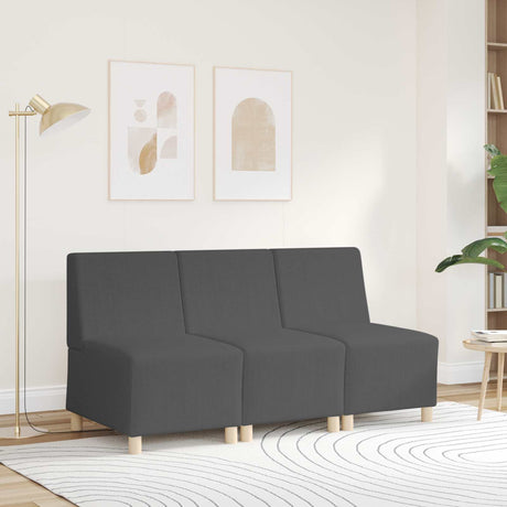 Vidaxl | modulaire bankeenheid armlos | donkergrijs 55 x 74 x 82 cm