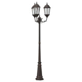 Vidaxl tuinverlichting brons 61 x 53 x 235 cm aluminium en glas