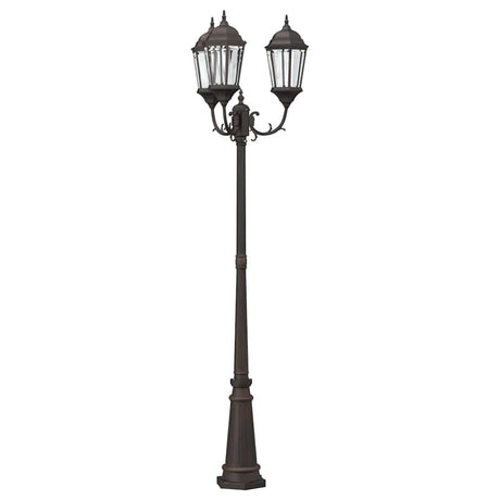 Vidaxl tuinverlichting brons 61 x 53 x 235 cm aluminium en glas