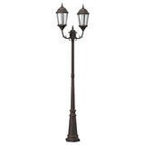 Vidaxl tuinverlichting brons 68 x 20 x 235 cm aluminium en glas