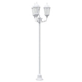 Vidaxl tuinverlichting wit 57 x 49 x 241 cm aluminium en glas