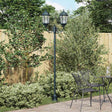 Vidaxl tuinverlichting 68 x 20 x 235 cm aluminium en glas