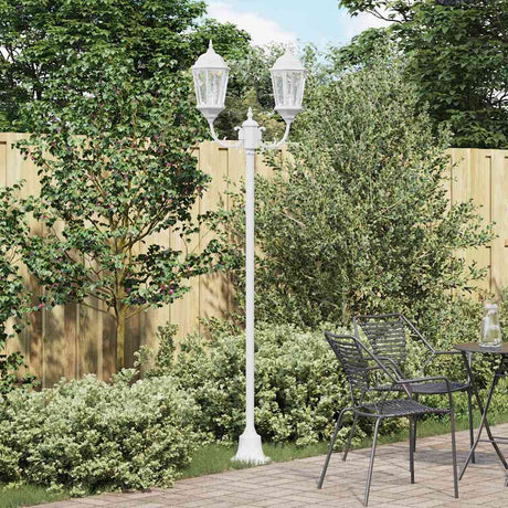 Vidaxl tuinverlichting wit 68 x 20 x 235 cm aluminium en glas
