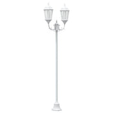 Vidaxl tuinverlichting wit 68 x 20 x 235 cm aluminium en glas