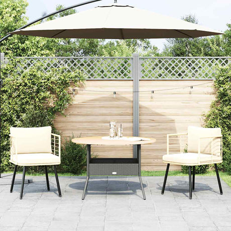 Vidaxl tuinstoelen 2 st met kussens poly rattan naturel