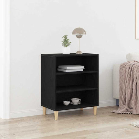 Vidaxl dressoir zwart eiken 57 x 35 x 70 cm bewerkt hout