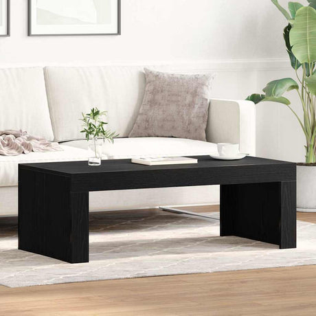 Vidaxl salontafel zwart eiken 102 x 50 x 35 cm bewerkt hout