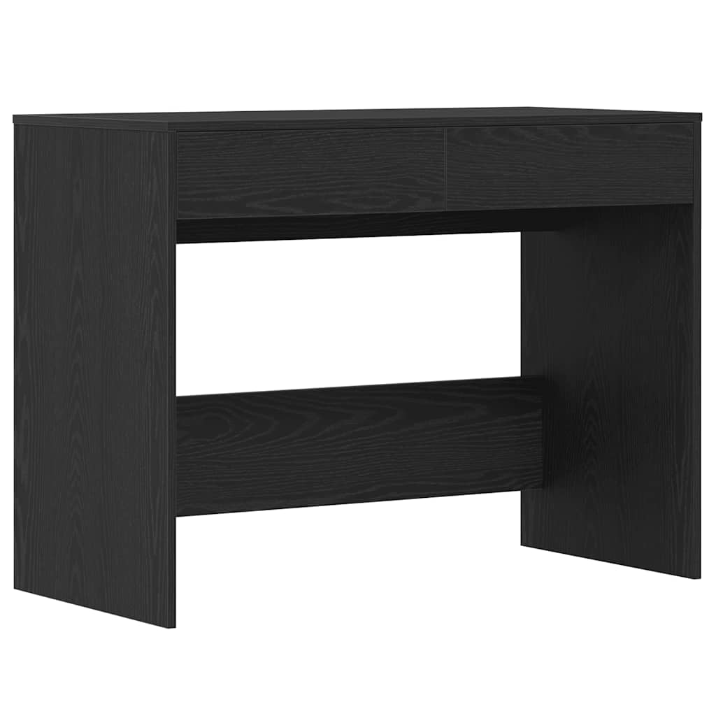 Vidaxl bureau 101x50x76,5 cm spaanplaat zwart eikenkleurig