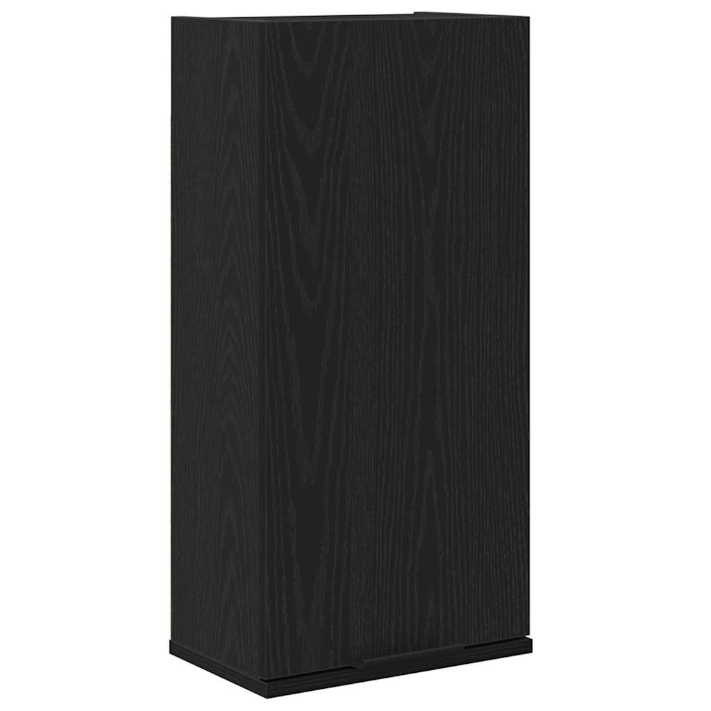 Vidaxl wandkast zwart eiken 32x20x67 cm bewerkt hout