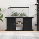 Vidaxl aquariumstandaard 121x41x58 cm spaanplaat zwart eikenkleurig