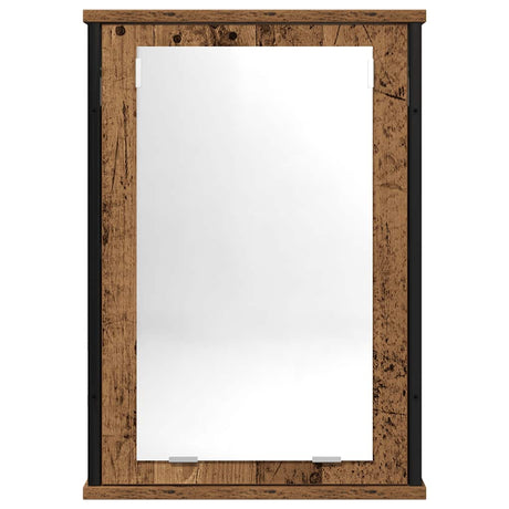 Vidaxl badkamerspiegelkast 42x12x60 cm bewerkt hout oud hout