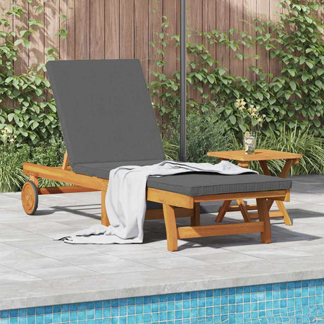 Vidaxl ligstoel bruin 199 x 63 x 85 cm massief acaciahout