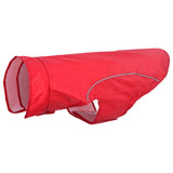 Vidaxl hondenregenjas met reflecterende strips polyester rood 2xl