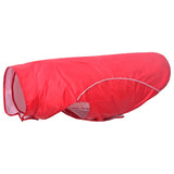 Vidaxl hondenregenjas met reflecterende strips polyester rood 3xl