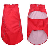 Vidaxl hondenregenjas met reflecterende strips polyester rood 4xl