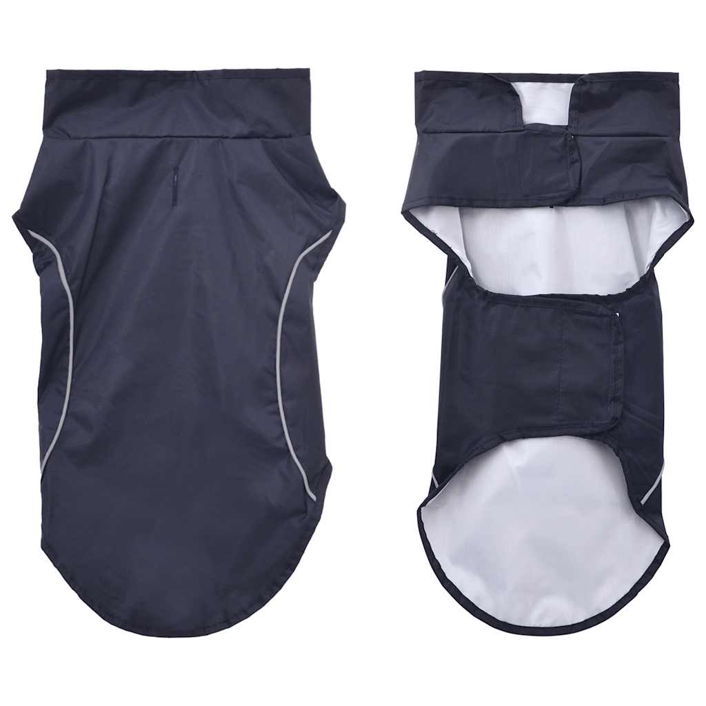 Vidaxl hondenregenjas met reflecterende strips polyester blauw xs
