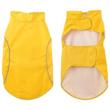 Vidaxl hondenregenjas met reflecterende strips polyester geel l