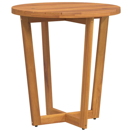 Vidaxl tuinbijzettafel rond ø70x75 cm massief acaciahout