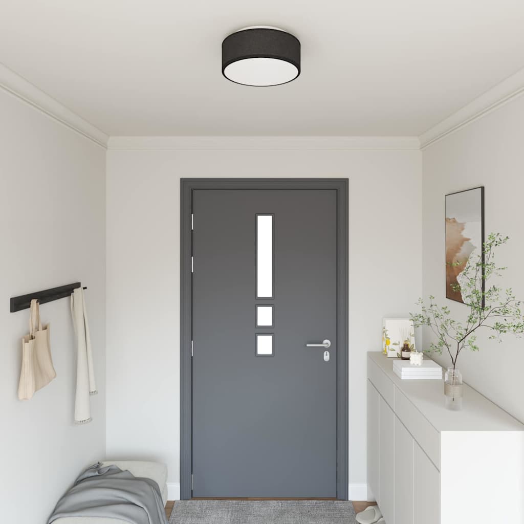 Vidaxl plafonnière met schijnwerpers zwart 30 x 30 x 13,5 cm stof
