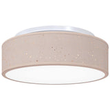 Vidaxl plafonnière met schijnwerpers taupe 38 x 38 x 13,5 cm stof