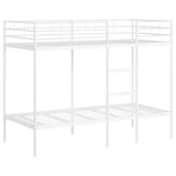 Vidaxl stapelbed zonder matras 90x190 cm staal wit