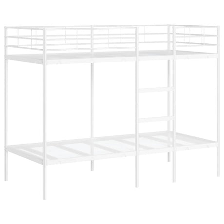 Vidaxl stapelbed zonder matras 90x190 cm staal wit
