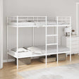Vidaxl stapelbed zonder matras 90x190 cm staal wit