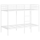 Vidaxl stapelbed zonder matras 90x200 cm staal wit