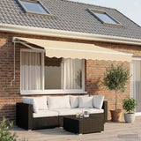 Vidaxl vervangingsdoek voor zonnescherm crème 235 x 195 cm polyester