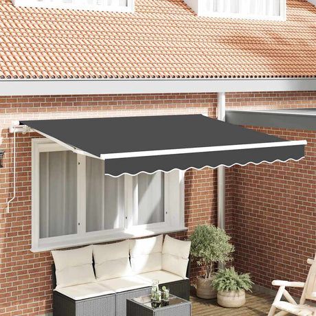 Vidaxl vervangingsdoek voor zonnescherm antraciet 235 x 195 cm