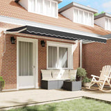 Vidaxl vervangingsdoek voor zonnescherm antraciet 380 x 195 cm