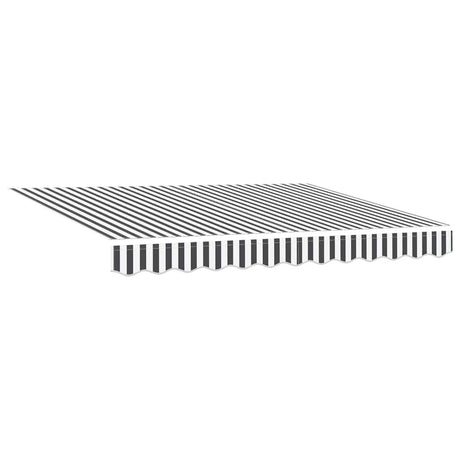Vidaxl vervangingsdoek voor zonnescherm antraciet en wit 330 x 195 cm