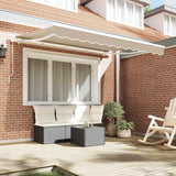 Vidaxl vervangingsdoek voor zonnescherm beige 280 x 245 cm polyester